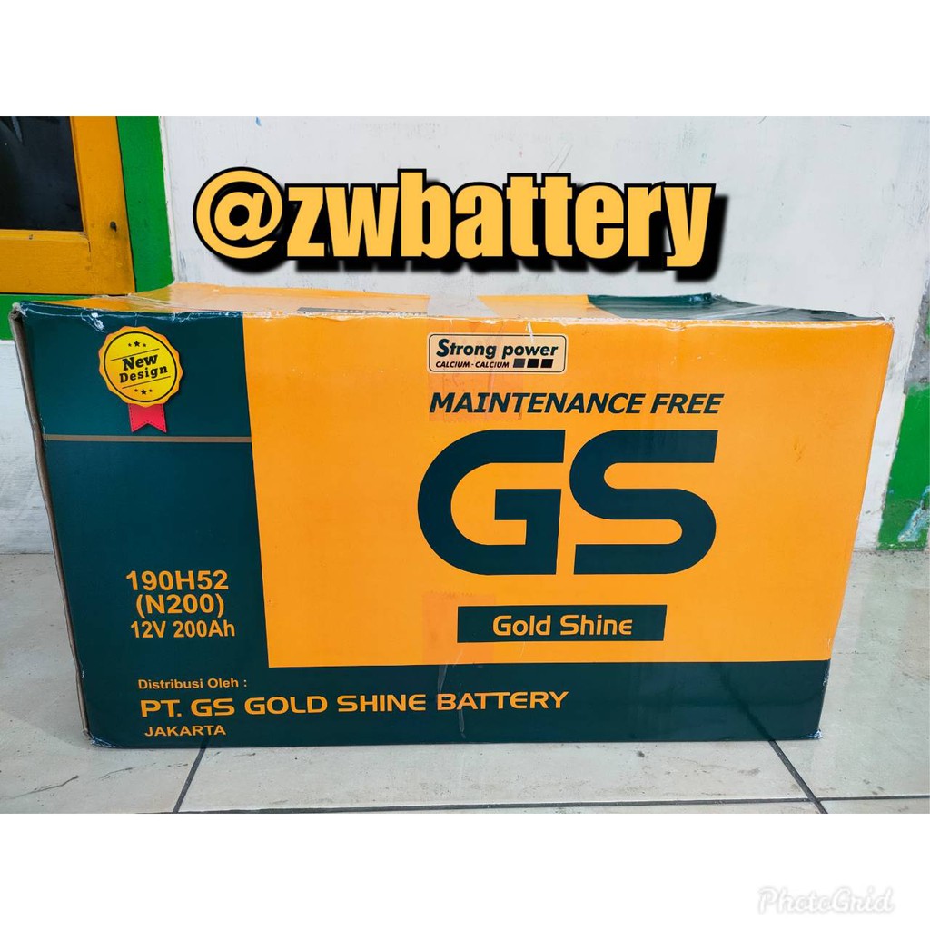Jual AKI ACCU GENSET, KAPAL, INDUSTRI, BUS N200 GS 12V 200AH AKI KERING