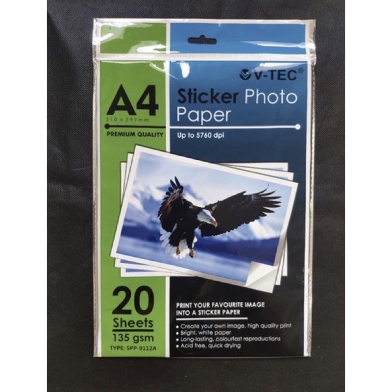 Jual STICKER PHOTO PAPER A4 | Shopee Indonesia