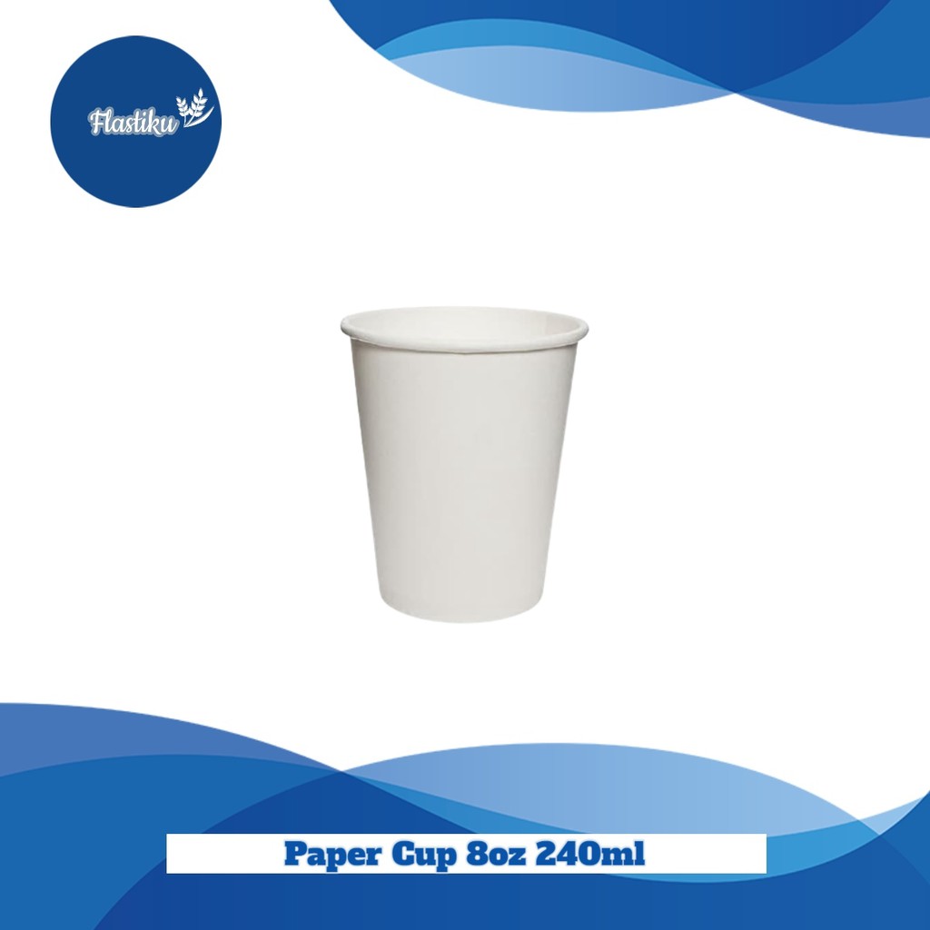 Jual paper cup ukuran 8 oz atau 240 ml | Shopee Indonesia