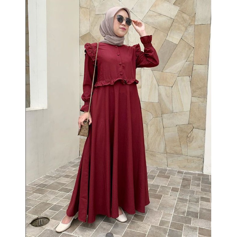 Dress on sale hijab maroon