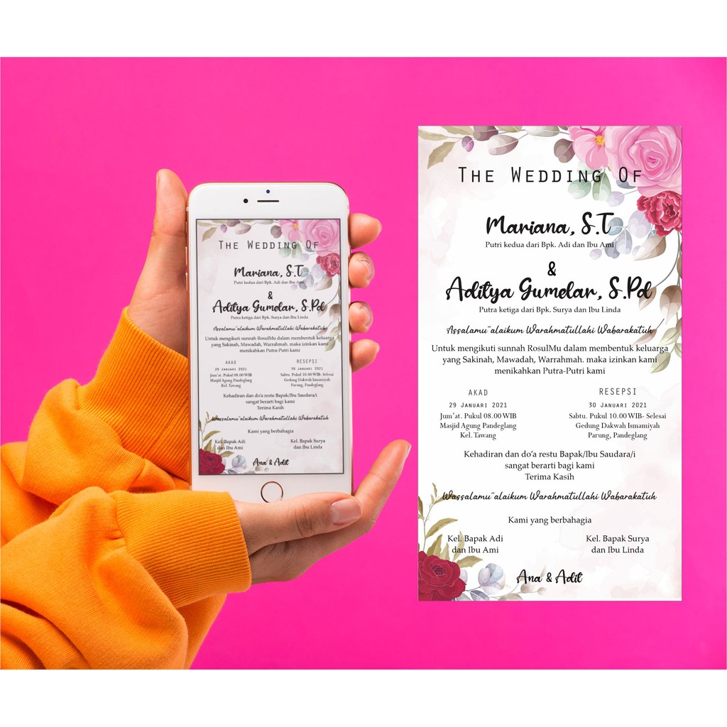 Jual Undangan Digital | Undangan Sosmed | Undangan Instagram | Undangan