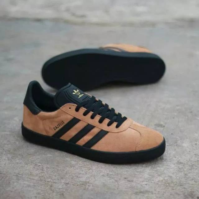 Adidas gazelle cheap black brown