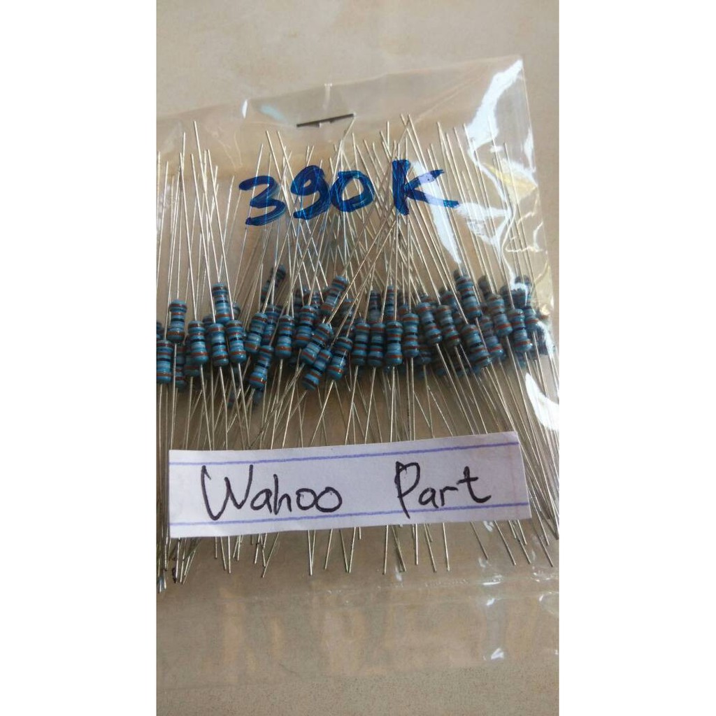 Jual Resistor metal film 390K 1/4 watt isi 100 pcs | Shopee Indonesia