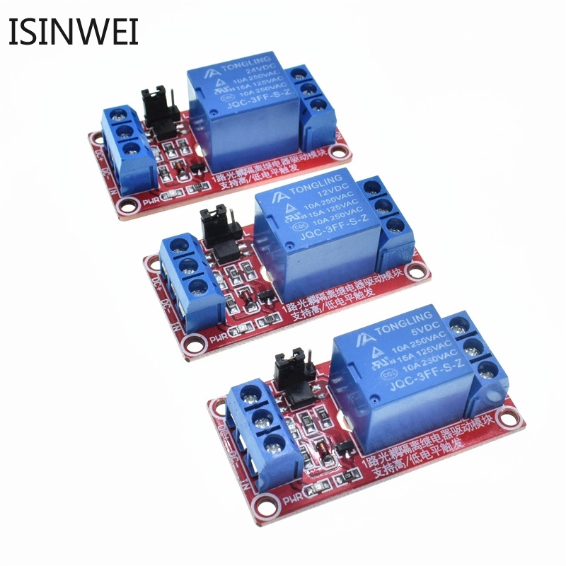 Jual Modul Relay 1 Channel 5V / 12V / 24V Dengan Optocoupler High / Low ...