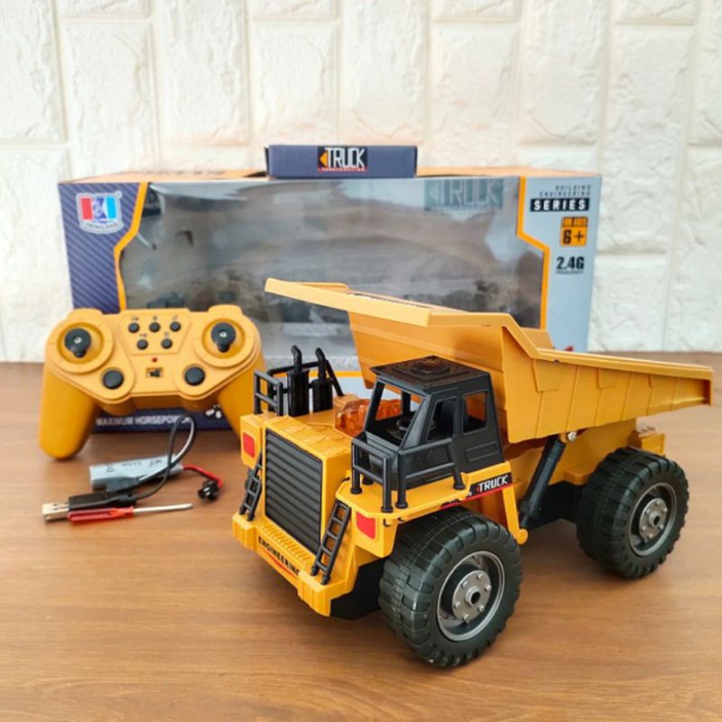 Jual Rc Dump Truck Tambang Besar Remote Control Ghz Mainan Mobil