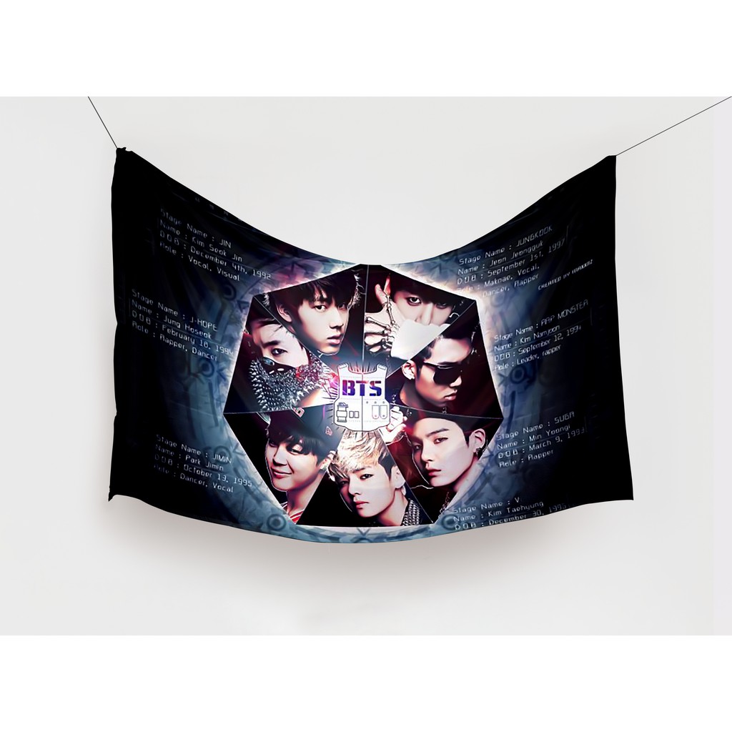 Jual Poster Kain Kpop Member Poster Kain Tapestry Wall Decor Aesthetic