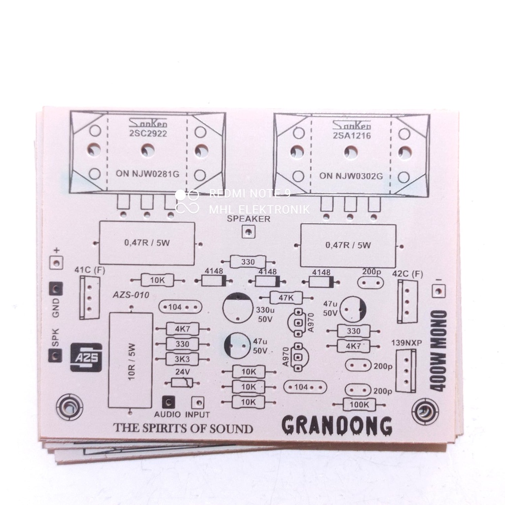 Jual PCB Power Amplifier Safari 400W Mono Grandong EL 015 | Shopee