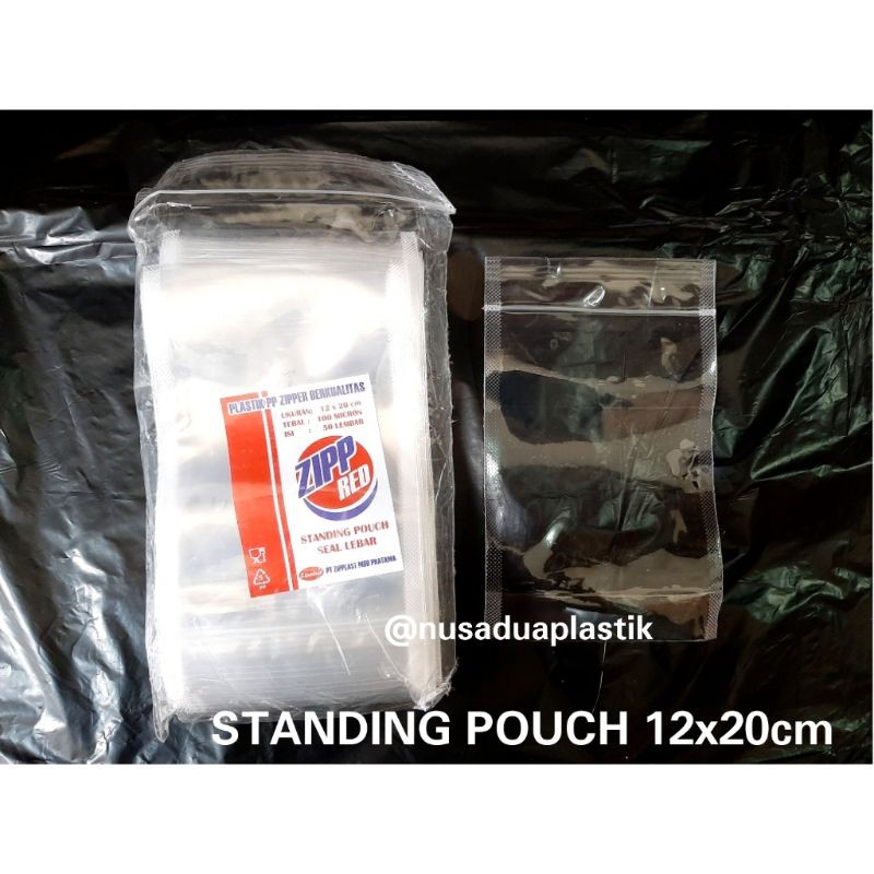 Jual Plastik Standing Pouch 12x20 Klip Ziplock Kemasan Berdiri Shopee Indonesia 7536