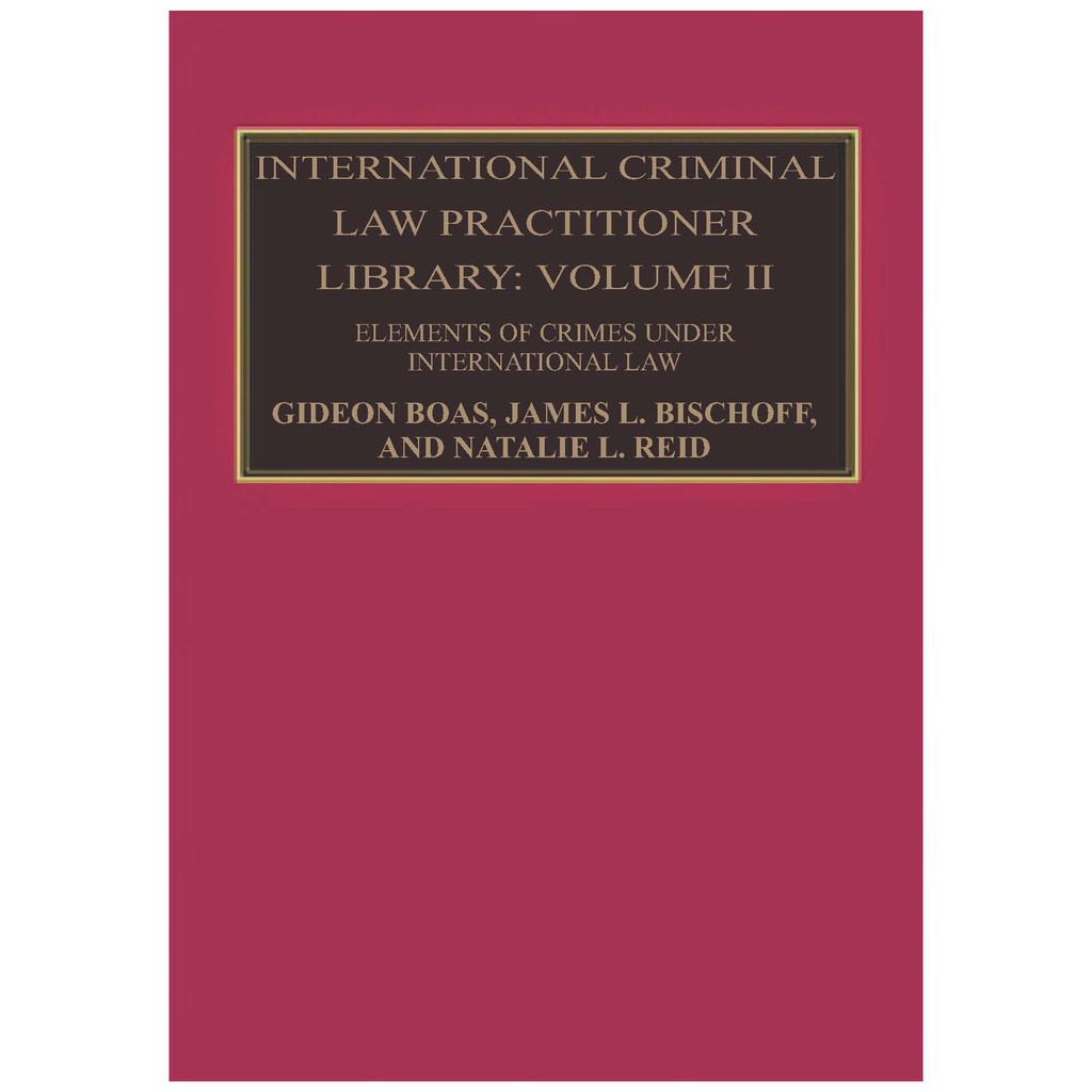 Jual Buku International Criminal Law Practitioner Library Volume 2