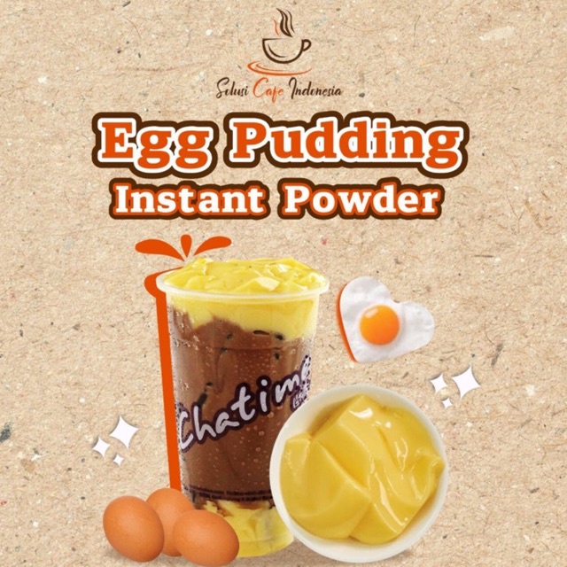 Jual Tester Egg Pudding Powder 100gr Chatime Solusi Cafe Indonesia Shopee Indonesia