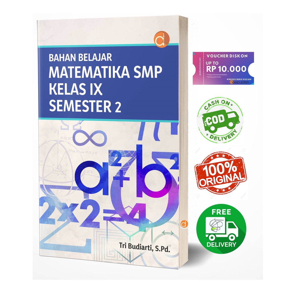 Jual Buku Bahan Belajar Matematika SMP Kelas IX Semester 2 (warna ...