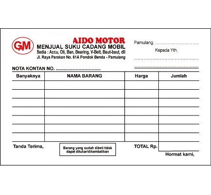 Jual CETAK NOTA 3 RANGKAP 2 WARNA | Shopee Indonesia