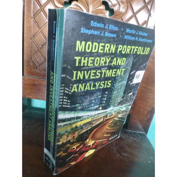 Jual BUKU MODERN PORTOFOLIO THEORY AND INVESTMENT ANALYSIS By Edwin J ...