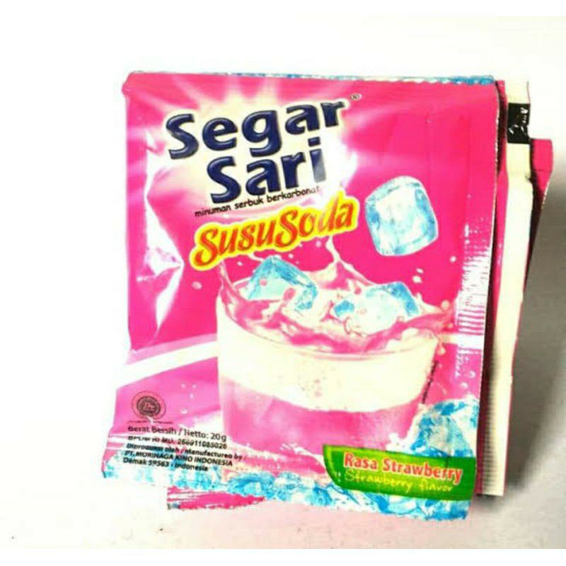 Jual Segar Sari Susu Soda Rasa 1 Renceng 10 Pcs Shopee Indonesia 2628