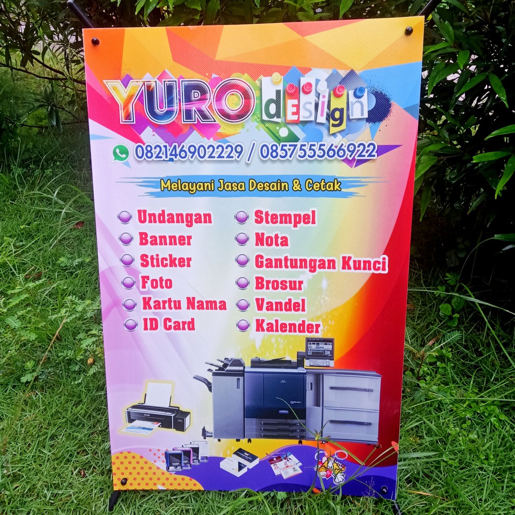 Jual MINI X-BANNER CUSTOM (FREE DESIGN) | Shopee Indonesia