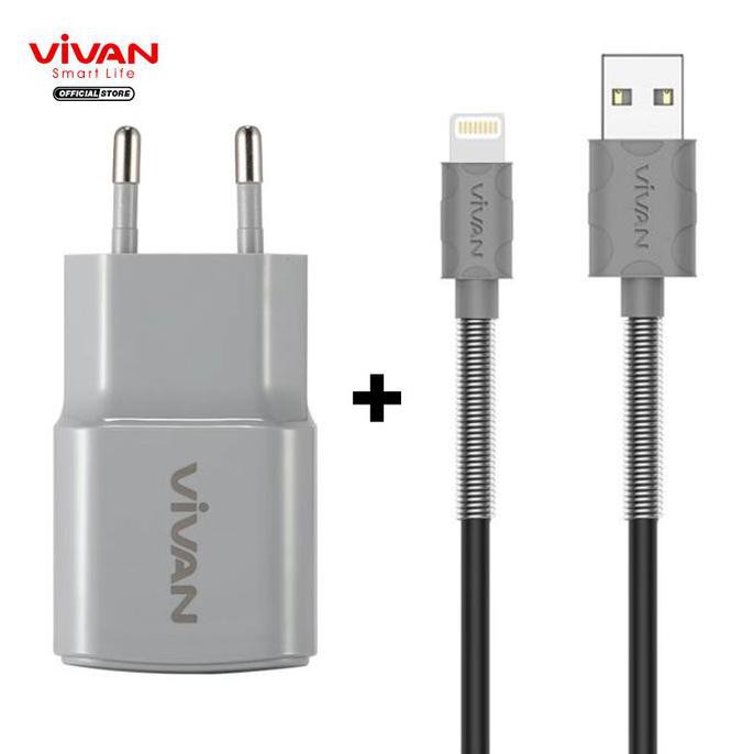 Jual Vivan Fl Kabel Data Iphone Grey Charger Power Oval A Usb Grey Shopee Indonesia