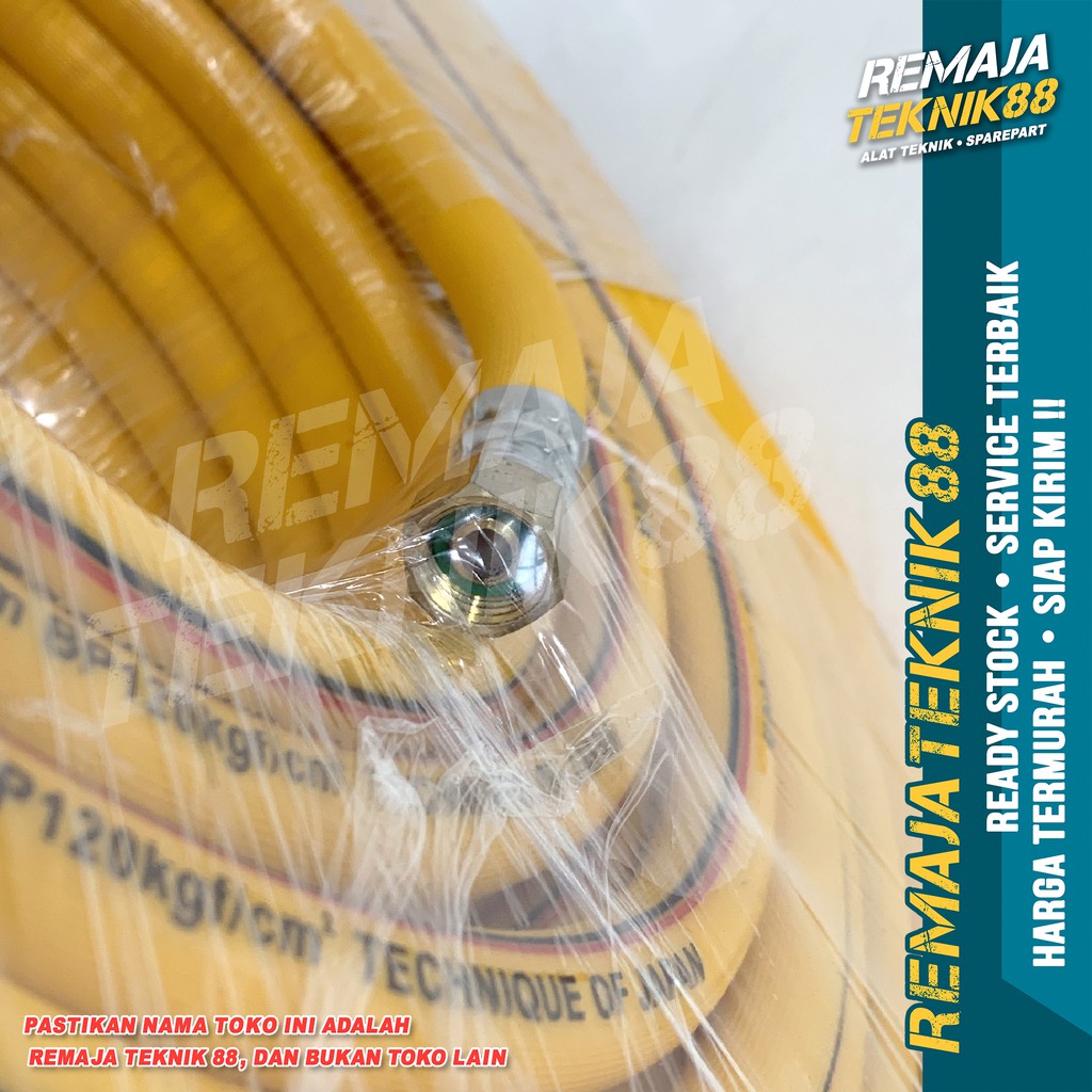 Jual SELANG KOMPRESOR ANGIN KUNING 100 METER / ST HASUKA HIGH PRESSURE ...