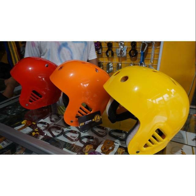 Jual Helm outbound outdoor pelindung kepala rafting caving flying fox ...
