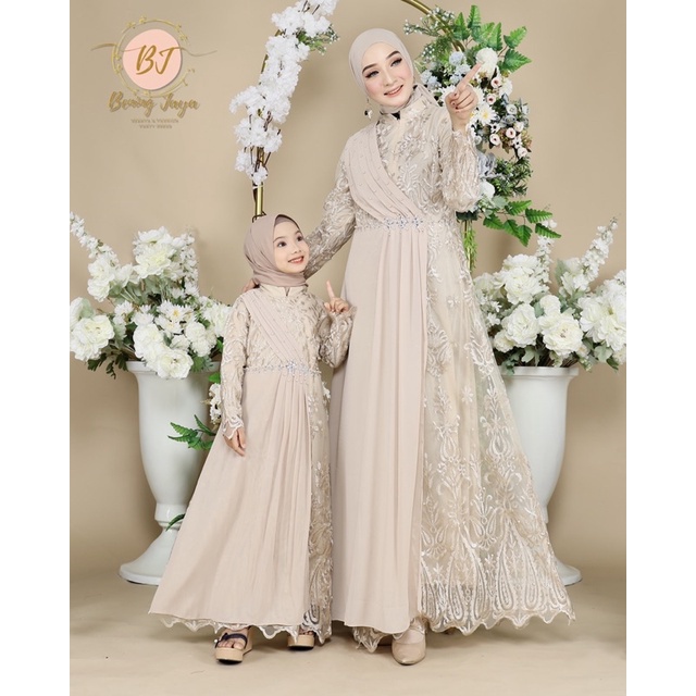 Jual GAMIS COUPLE IBU DAN ANAK GAMIS KONDANGAN TERBARU GAMIS BRUKAT