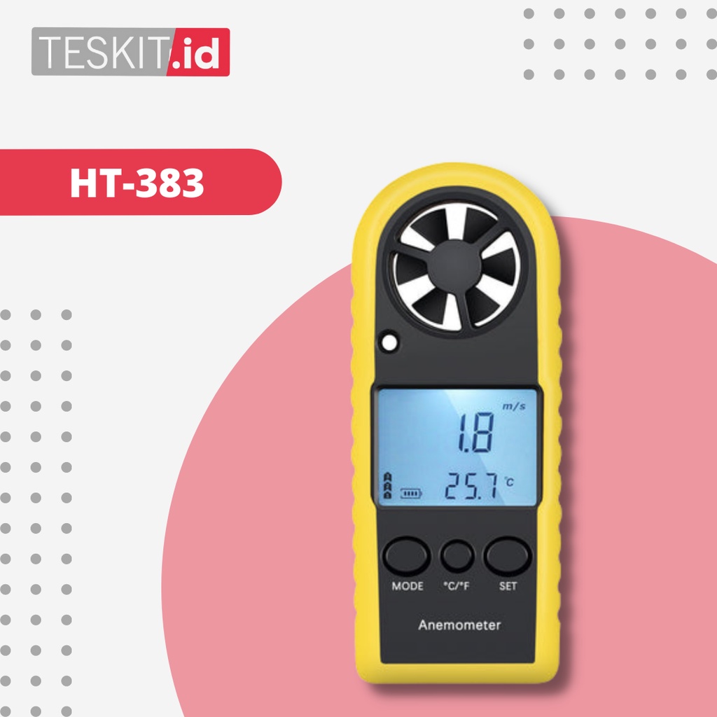Jual HT 383 Mini Anemometer/ Handheld Anomometer | Shopee Indonesia