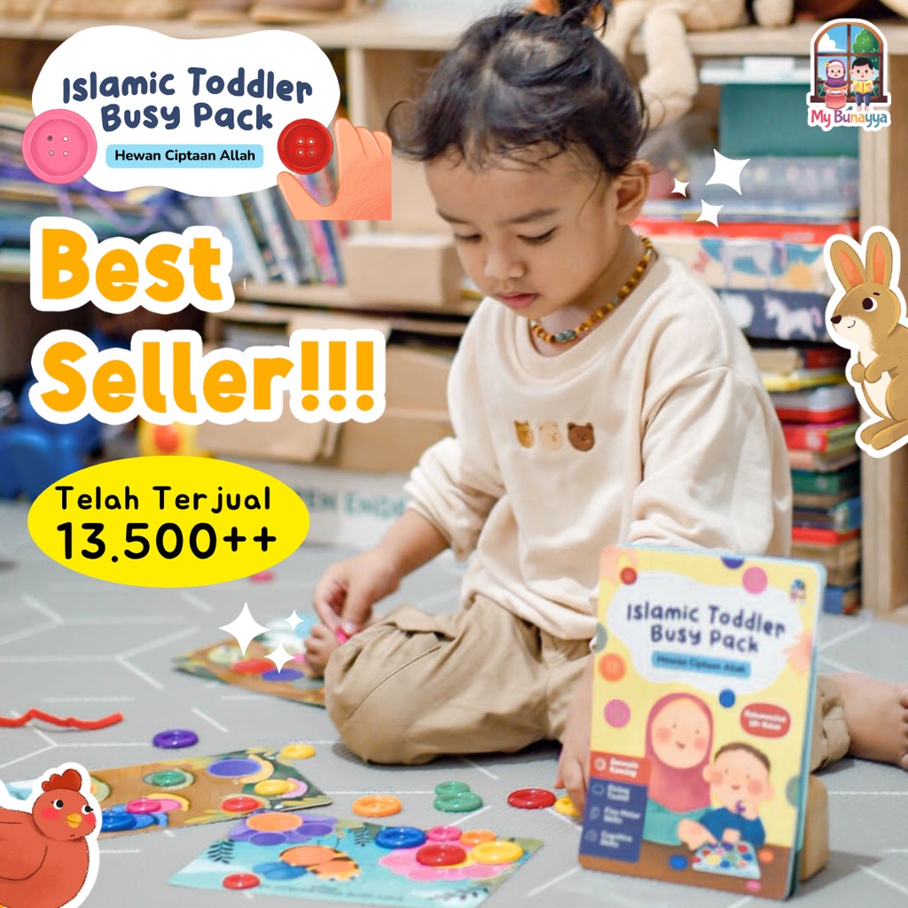 Jual Islamic Toddler Busy Pack By MyBunayya. Bermain Kancing. Dialog ...