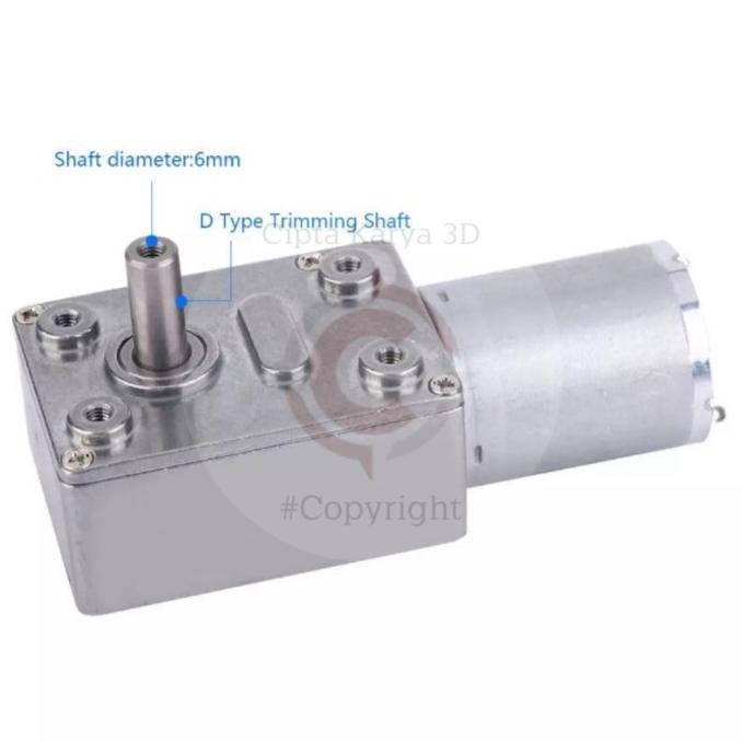 Jual Dc Motor Metal Gear Gearbox 12V Reducer High Torque Reverse Self