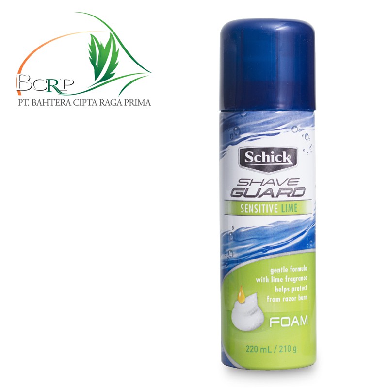 Jual Schick Shave Guard Foam Sensitive Lime 220 mL / 210 g Shopee