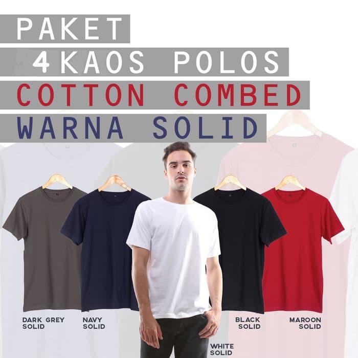 Jual Paket Hemat Kaos Polos Rb Dapat Pcs Shopee Indonesia