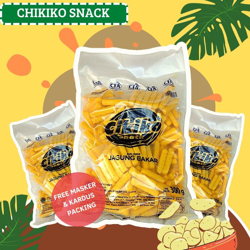 Jual Cikiko Snackstick Jagung Bakar Cikikosnack Stick Rasa Jagung Bakar 300gr Gratis Masker 3768