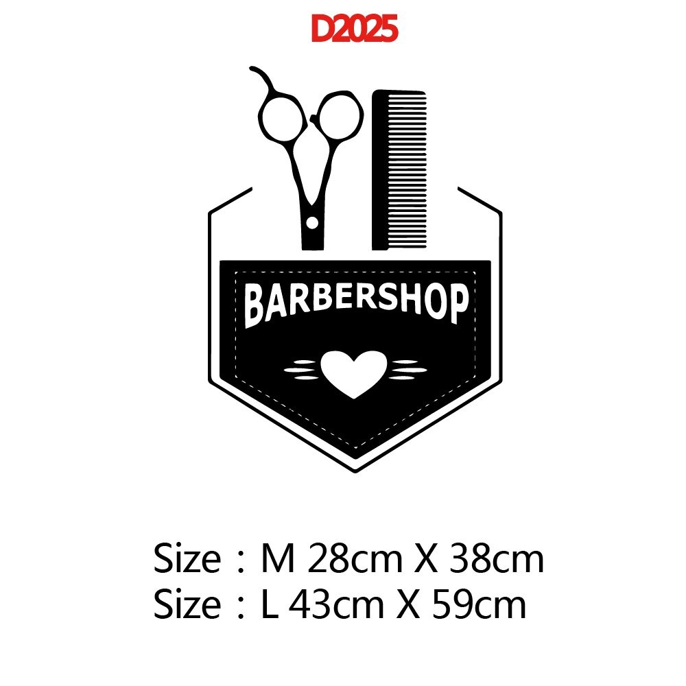 Jual Stiker Dinding Wall Cutting Sticker Barber Shop Salon Potong Cukur ...