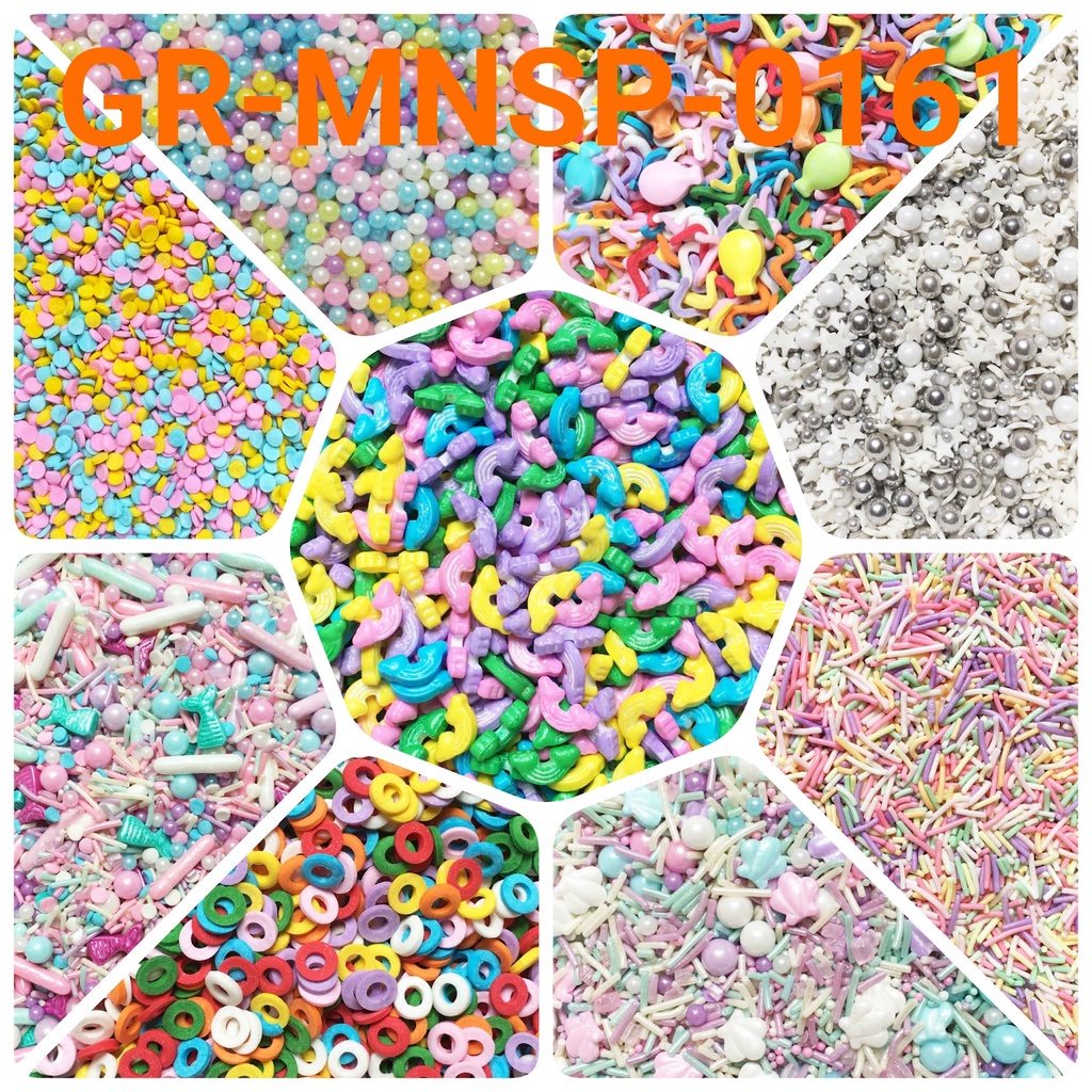 Jual GR-MNSP-0161 Sprinkles springkel 10gr balon pastel pelangi kerang ...