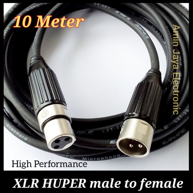 Jual Kabel Xlr Male To Female High Perfomance Kabel Canare Shopee