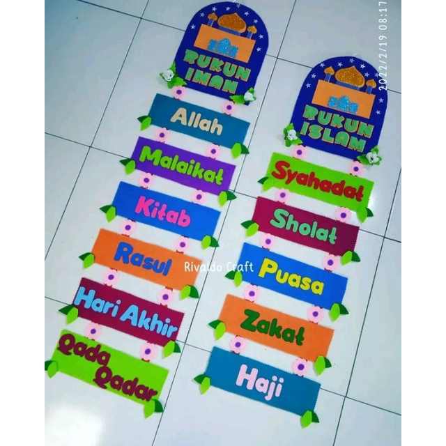 Jual 1 PAKET ( Rukun iman + Rukun Islam) | Shopee Indonesia
