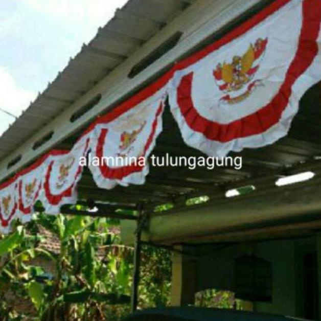 Jual Umbul Umbul Bendera Merah Putih Garuda Backdrop Banner | Shopee ...