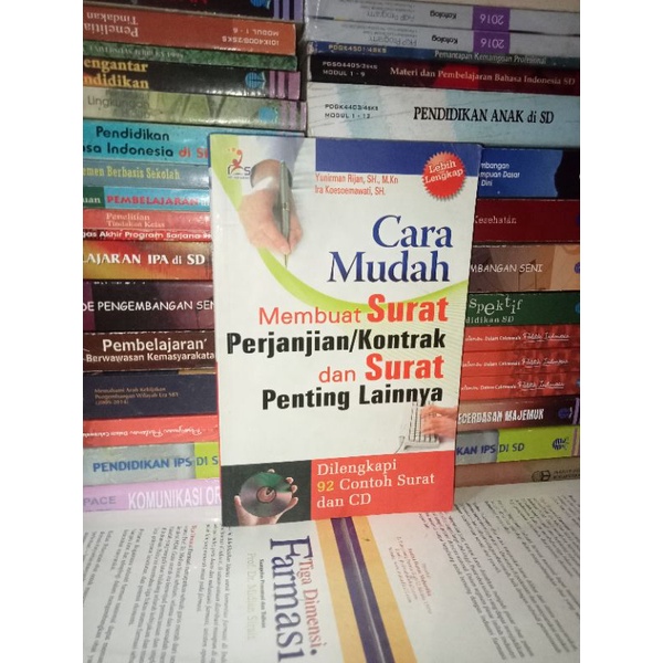 Jual Original Buku Cara Mudah Membuat Surat Perjanjiankontrak Dan Surat Penting Lainnya 5422