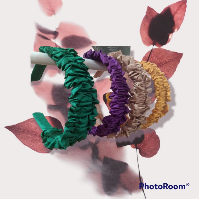 Jual Bando Nagita Slavina Ruffle / Bando Scrunchie Ruffles Kerut Korea ...