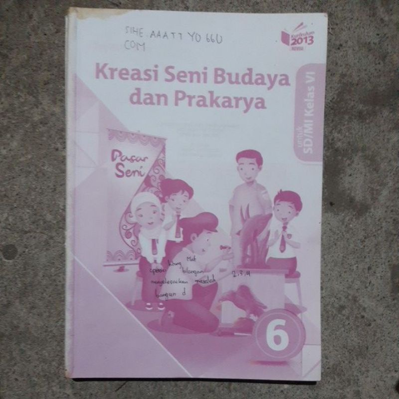 Jual Buku Kreasi Seni Budaya Dan Prakarya Sd Kelas 1.2.3.4.5.6 Revisi ...