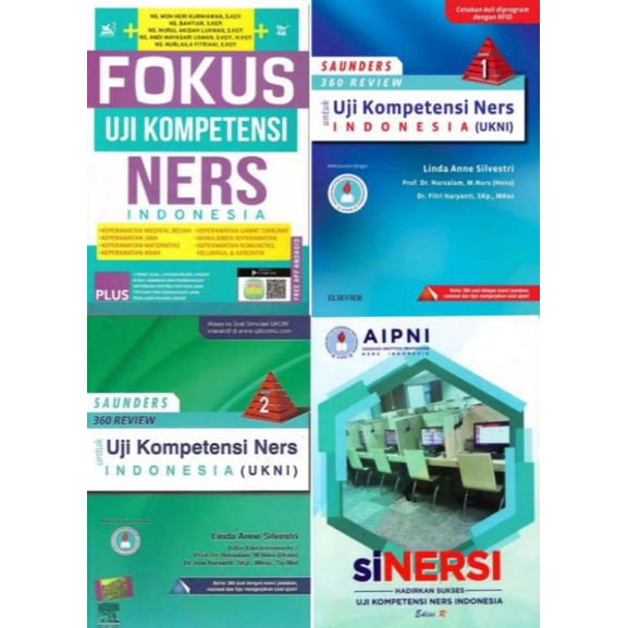 Jual Paket 4 Buku SINERSI, UKNI, Fokus Uji Kompetensi Ners, Uji ...