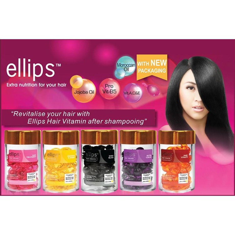 Jual ELLIPS HAIR VITAMIN BOTOL 50x1ml | Shopee Indonesia
