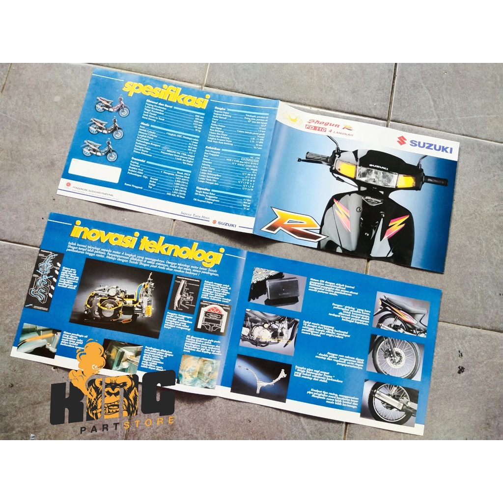 Jual BROSUR POSTER SUZUKI SHOGUN 110R SHOGUN KEBO FD110 ORIGINAL ...