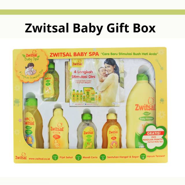 Jual Zwitsal baby gift box spa set perlengkapan mandi bayi kado