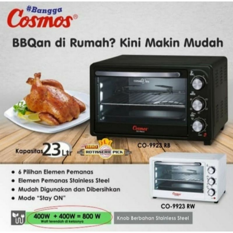 Jual Cosmos Oven Listrik 23 Liter CO 9923 R BBQ Rotisserie Pick CO ...