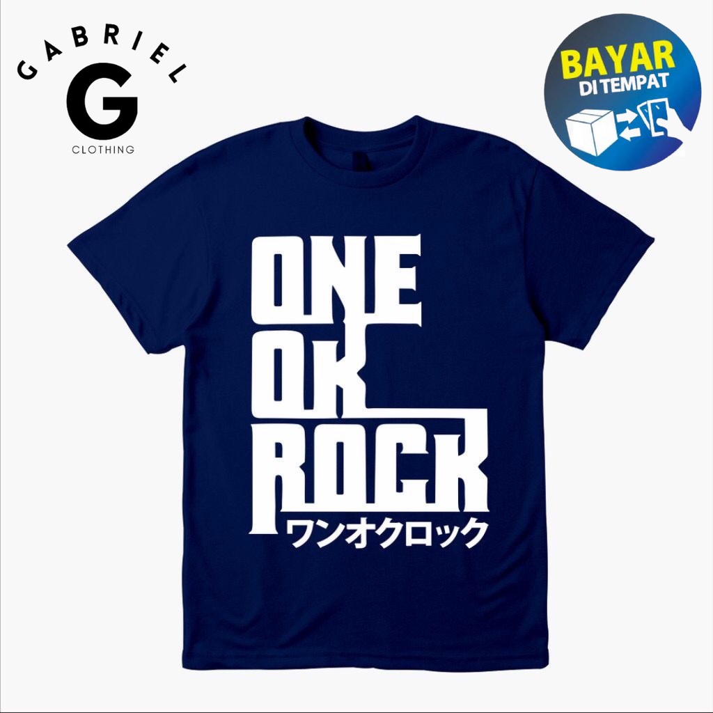 Jual Kaos Baju Band One Ok Rock Japan Font Kaos Untuk Pria Dan