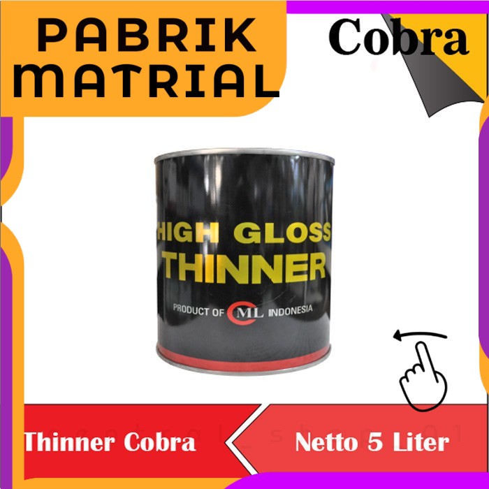 Jual alat THINNER COBRA HITAM THINER PENGENCER CAT TINER COBRA HITAM ...