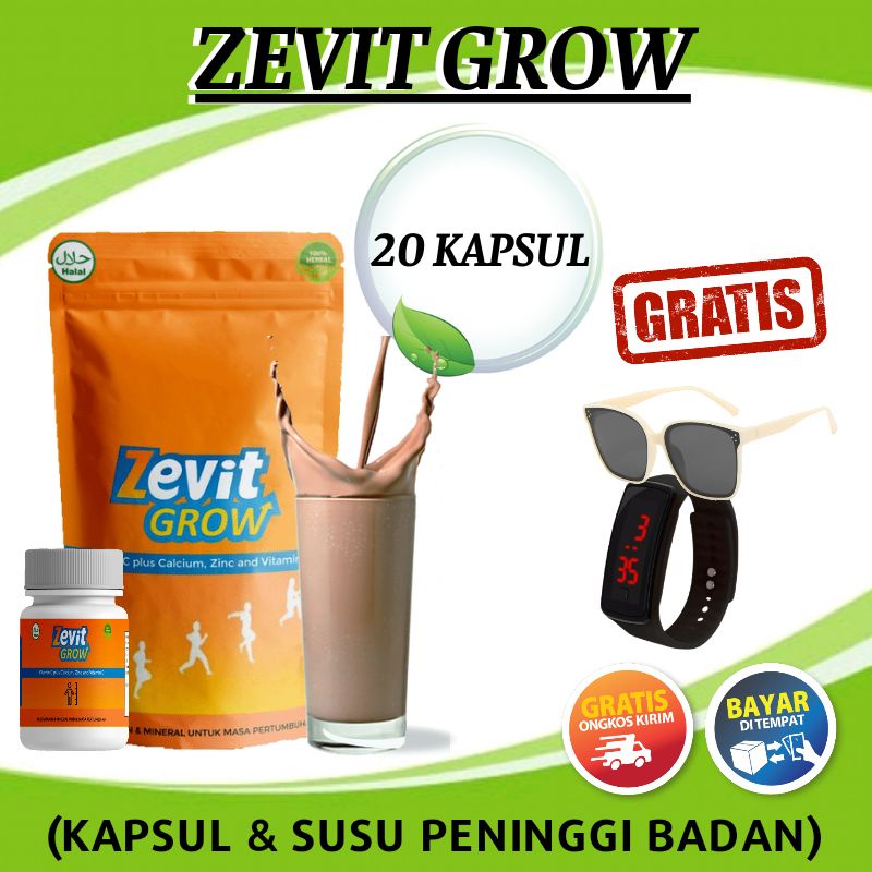 Jual [SIAP KIRIM] ZEVIT GROW - Suplemen Peninggi Badan Dan Susu ...