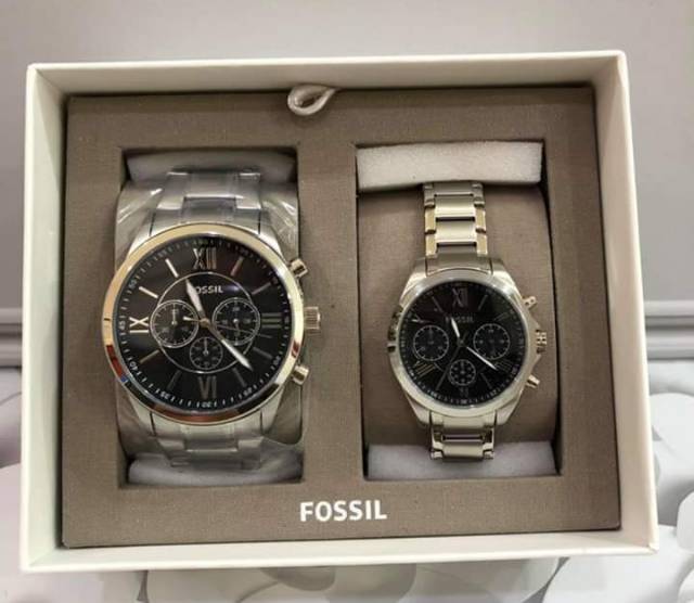 Jual JAM TANGAN COUPLE FOSSIL ORIGINAL BQ2146SET BQ 2146 SET Shopee Indonesia