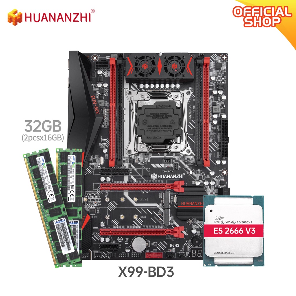 Jual Preorder Huananzhi X99 Bd3 Rev3 0 X99 Motherboard With Intel Xeon