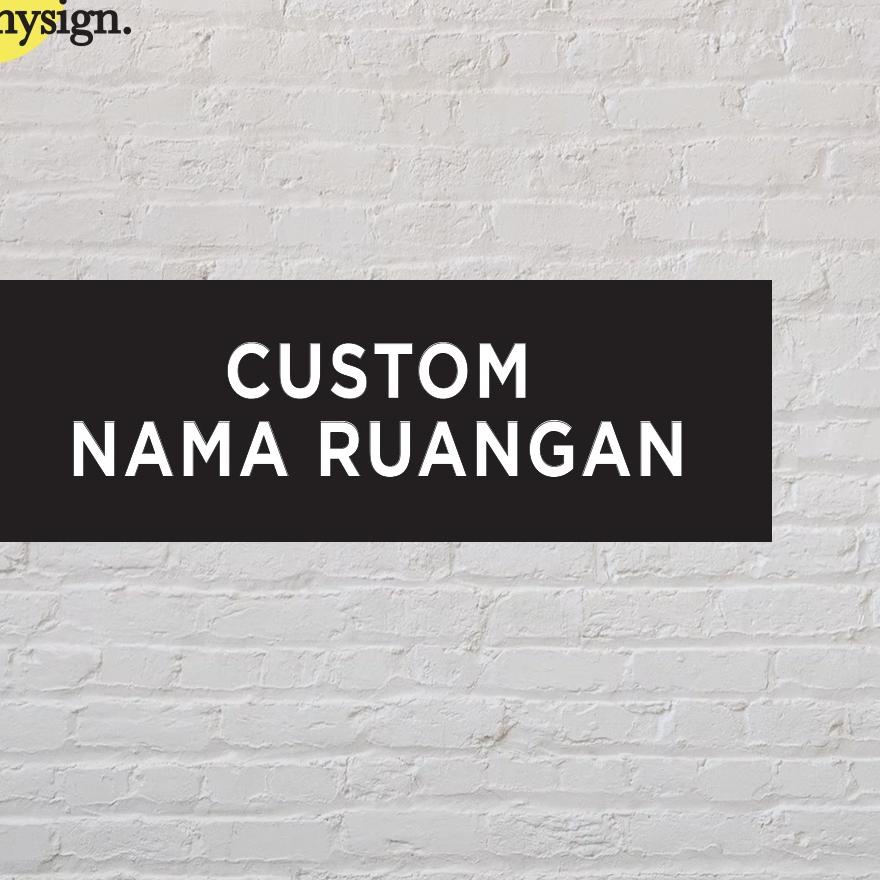 Jual Hot Sale Custom Sign Board Nama Ruangan Akrilik Print Papan Nama