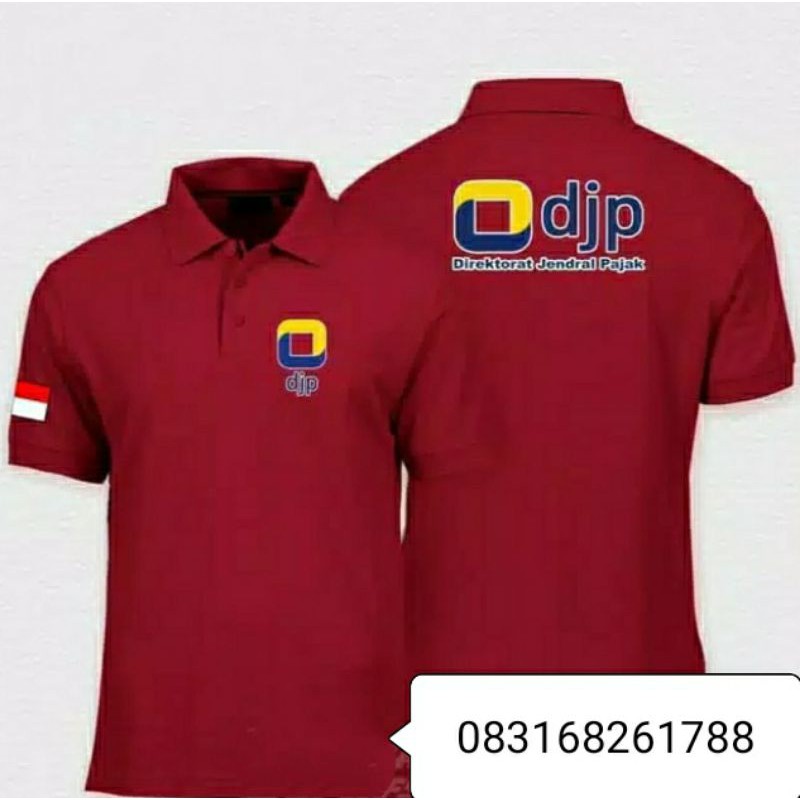 Jual Kaos DJP Kaos direktorat jenderal pajak polo katun full bordir ...
