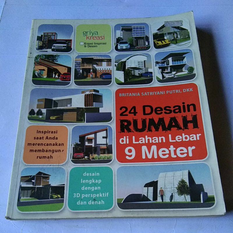 Jual Buku Arsitek Desain Rumah Di Lahan Lebar Meter Shopee